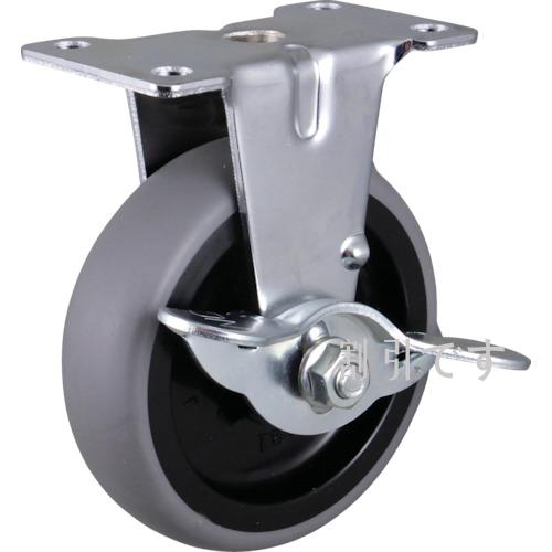 ハンマー　Ｅシリーズ固定式エラストマー車輪（ＰＰホイール）７５ｍｍ　ストッパー付　