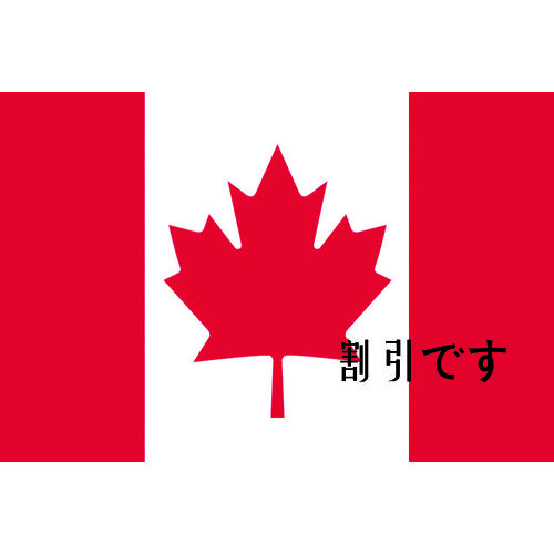 東京製旗　国旗Ｎｏ．１（７０×１０５ｃｍ）　カナダ　