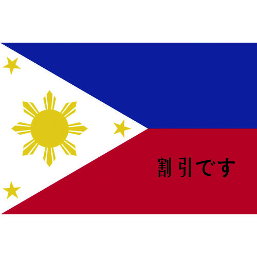 東京製旗　国旗Ｎｏ．１（７０×１０５ｃｍ）　フィリピン　