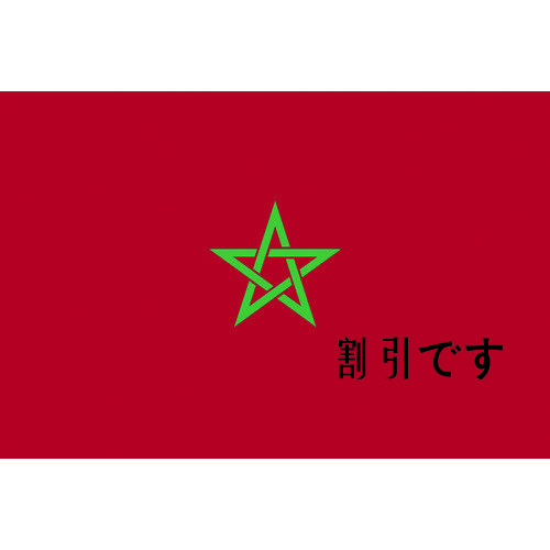 東京製旗　国旗Ｎｏ．１（７０×１０５ｃｍ）　モロッコ　