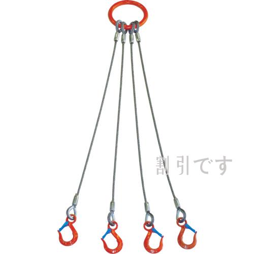 大洋　４本吊　ワイヤスリング　５ｔ用×１．５ｍ（１０１１７０６）　