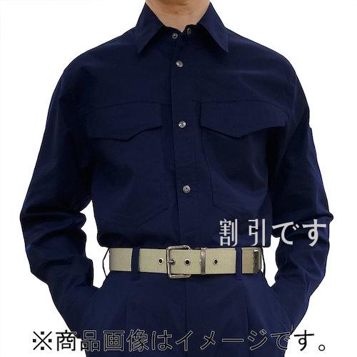 ＴＥＡＧＬＥＳ　５４３１　ＣＶＣ綿混長袖シャツ　ネイビーＭ　
